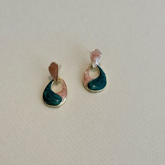 Geo dangle earrings N1085 - Picture 2 of 4